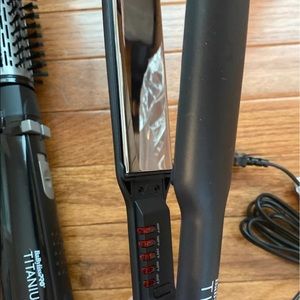 Babyliss Pro round brush dryer and flat iron